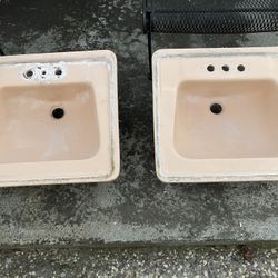 Two Bathroom Sinks - Used Circa 1961