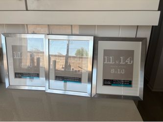 Belmont 11 x 14 picture frames silver