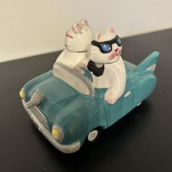Vintage Clay Art Cat Salt & Pepper 