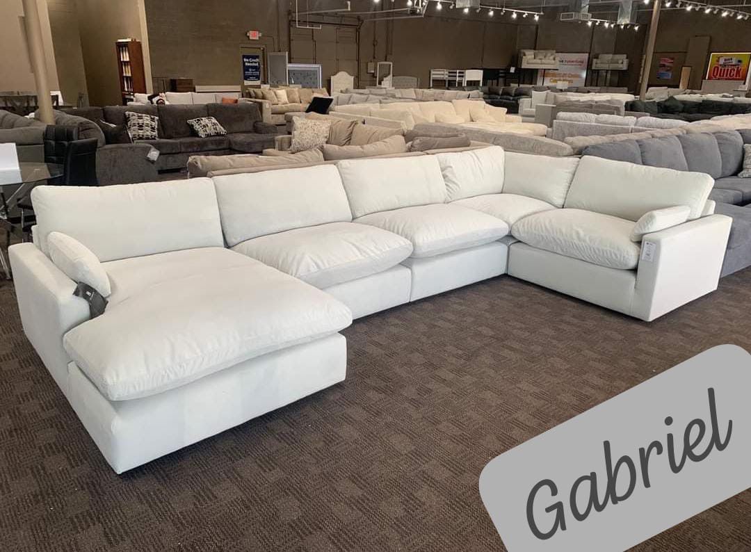 $24 Down Payment Oversized Plush Cloud Sectional Sofa 