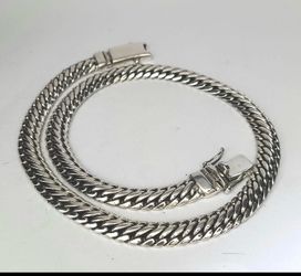 Woven 999 Silver Snake Chain Necklace and Bracelet