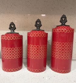 Set of 3 Decorative Vases