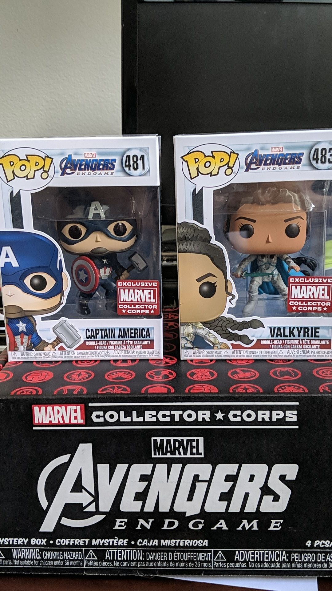 Captain America with Mjolnir and Valkyrie Marvel Collector Corps Exclusives