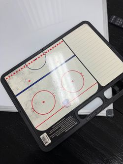 Ice hockey team play board dry erase
