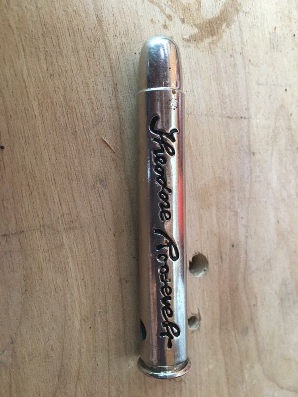 THEODORE ROOSEVELT Commemorative Silver Bullet Keychain