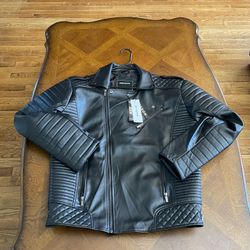 Leather Jacket Sz Large.