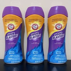 3pack Arm & Hammer Odor Blasters Fresh Burst In-Wash Scent Booster, 15-oz