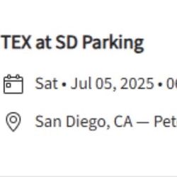 Padres Tailgate Parking 7/5