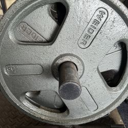 A Sets Of 45 Pound Olympic Weights