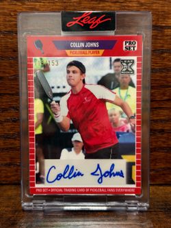 Collin Johns Autographed Leaf Card