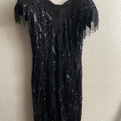Formal Beaded Sequin Dress 