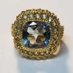 Gold Plated Sterling Silver Ring 