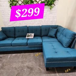 BRAND NEW 2PC SECTIONAL SOFA SET WITH ACCENT PILLOW INCLUDED $299