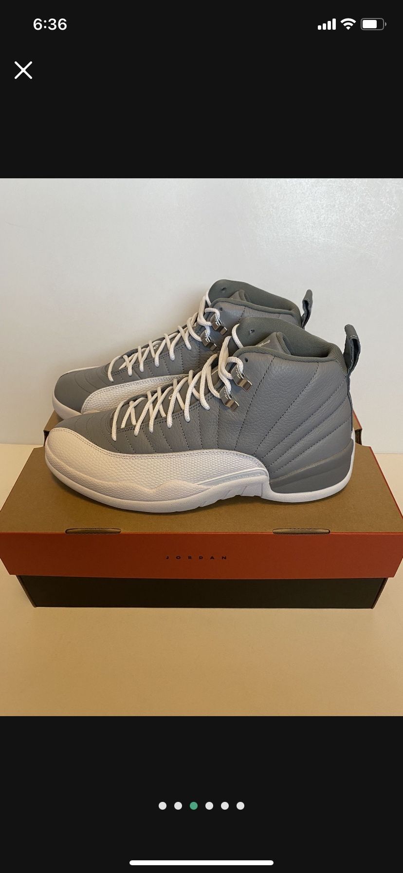 Jordan 12 Wolf Grey Size 10.5