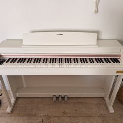 AODSK 88 Key Digital Piano,Weighted Hammer Action Digital Piano with Full-Size Weighted Keys,Triple Pedal,Beginner Bundle with Furniture Stand,Slide K