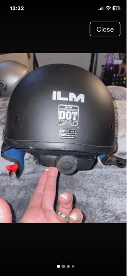 ILM Half Helmet DOT Certified Size M