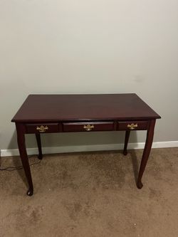 Stylish dark wood sofa table