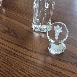 Glass Joseph Figurine & Angel