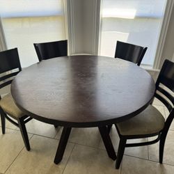 Breakfast Nook Table Set with 4 Chairs 