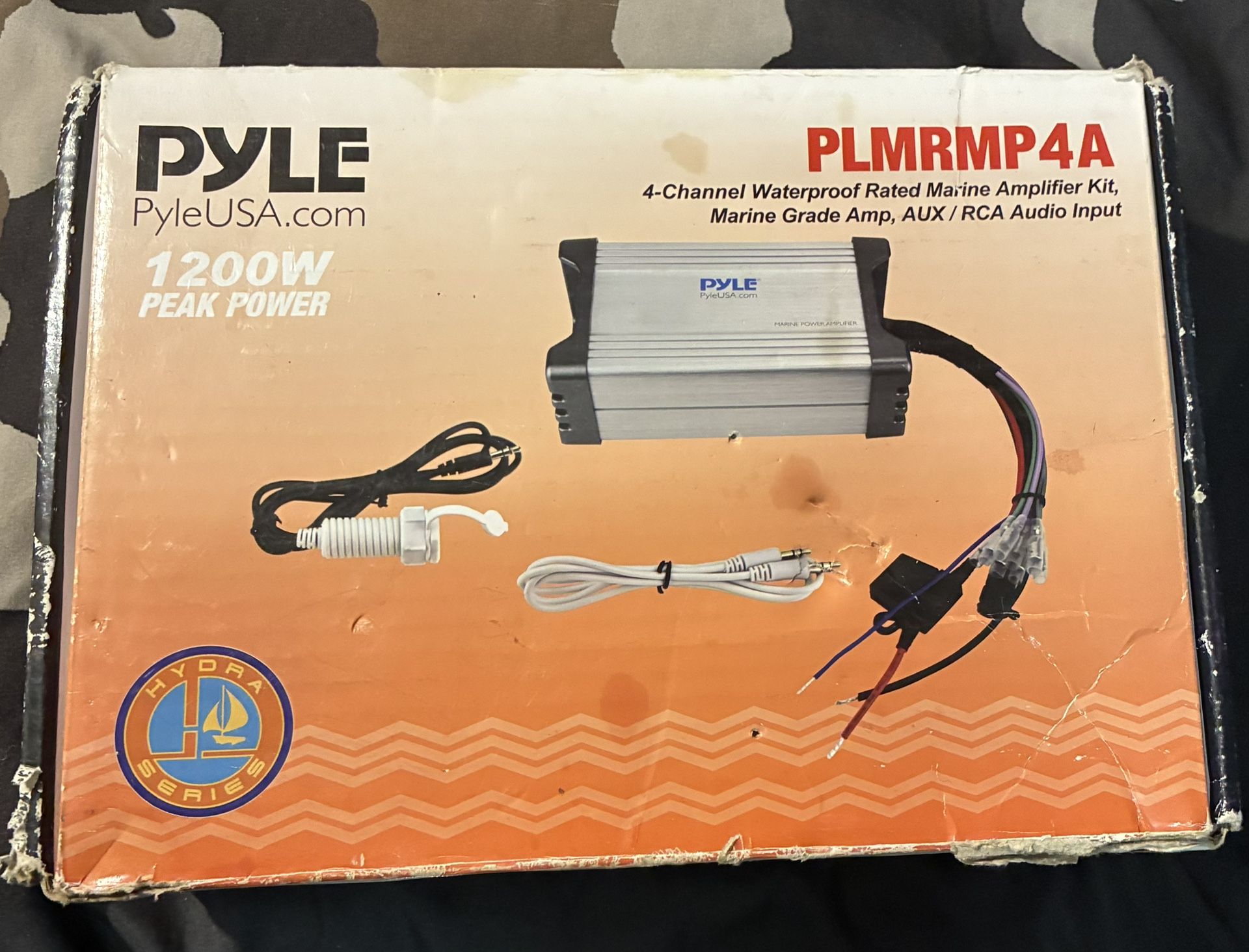 Pyle 1200watt Peak Power Marine Amp Kit