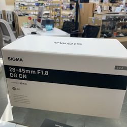Sigma 28-45 1.8  Sony E
