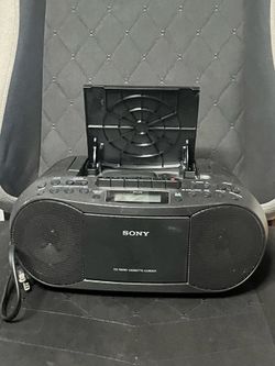 Sony CD Radio Cassette-Corder Black CFD-S70 Mega Bass