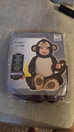 Monkey Baby Costume 6-12mo