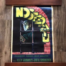 NOSFERATU SILENT MOVIE POSTER  FROM THE KIRK HAMMETT  MOVIE POSTER Salem Exhibit