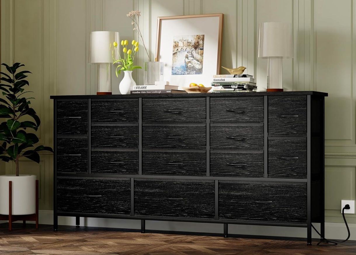 Large Black Dresser
