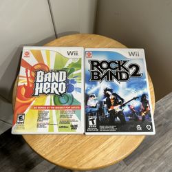 Wii Band Hero & Rock Band 2 (CIB)