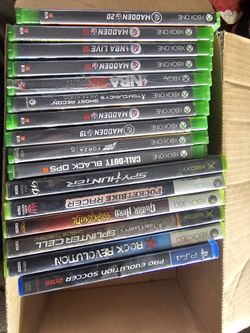xbox one, 360 and ps4 games