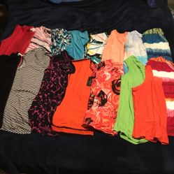 Lot Of 16 XL Women’s Sleeveless Shirts, 5 With Tags