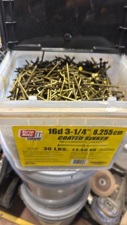 Grip Rite 16d 3-1/4" Coated Sinker Nails 30 lbs