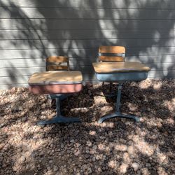Vintage School Desks