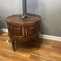 Pair of Antique Drum Tables