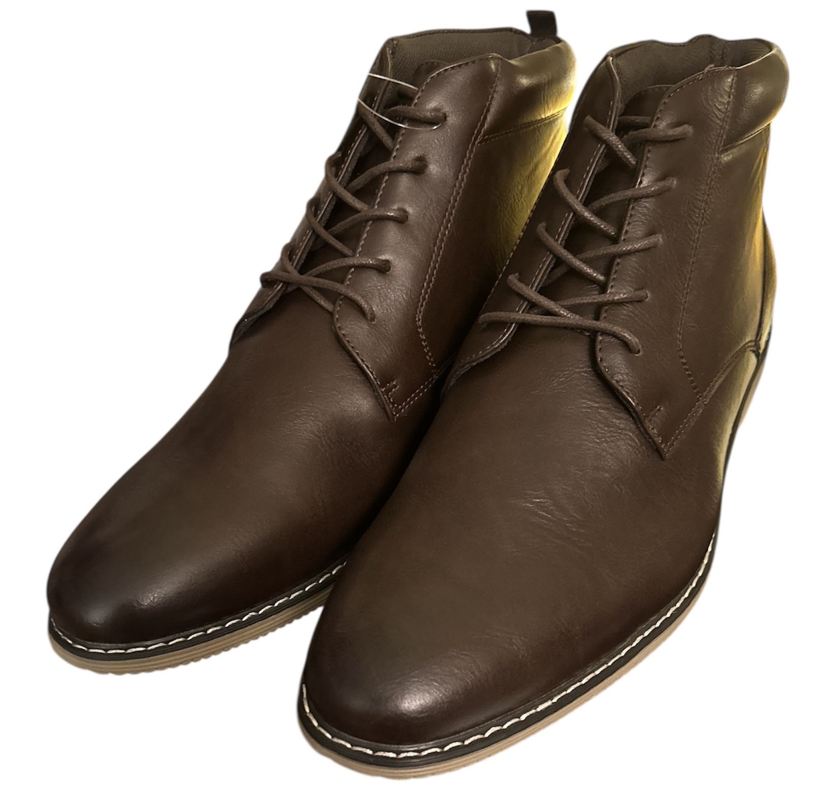 London Fog Chukka Boots Mens Size 13M Brown Memory Foam New w/box CL30578M