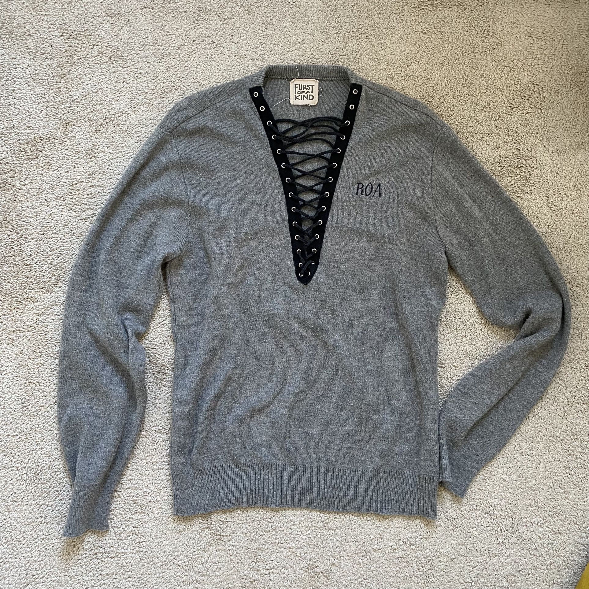 LF Furst Of A Kind Lace-up Vintage Sweater x ROA