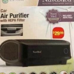 Brand New NuvoMed Car Air Purifier with HEPA Filter