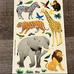 New Jungle Animal Scrapbook Craft Stickers