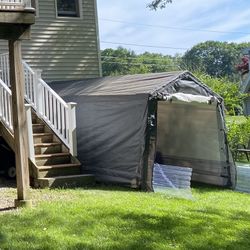 Carport Canopy 8x14 With Front Zip Up Door.