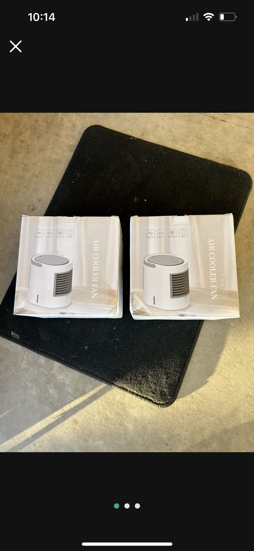 Mini Air-Conditioning Cooling Fans Set Of 2