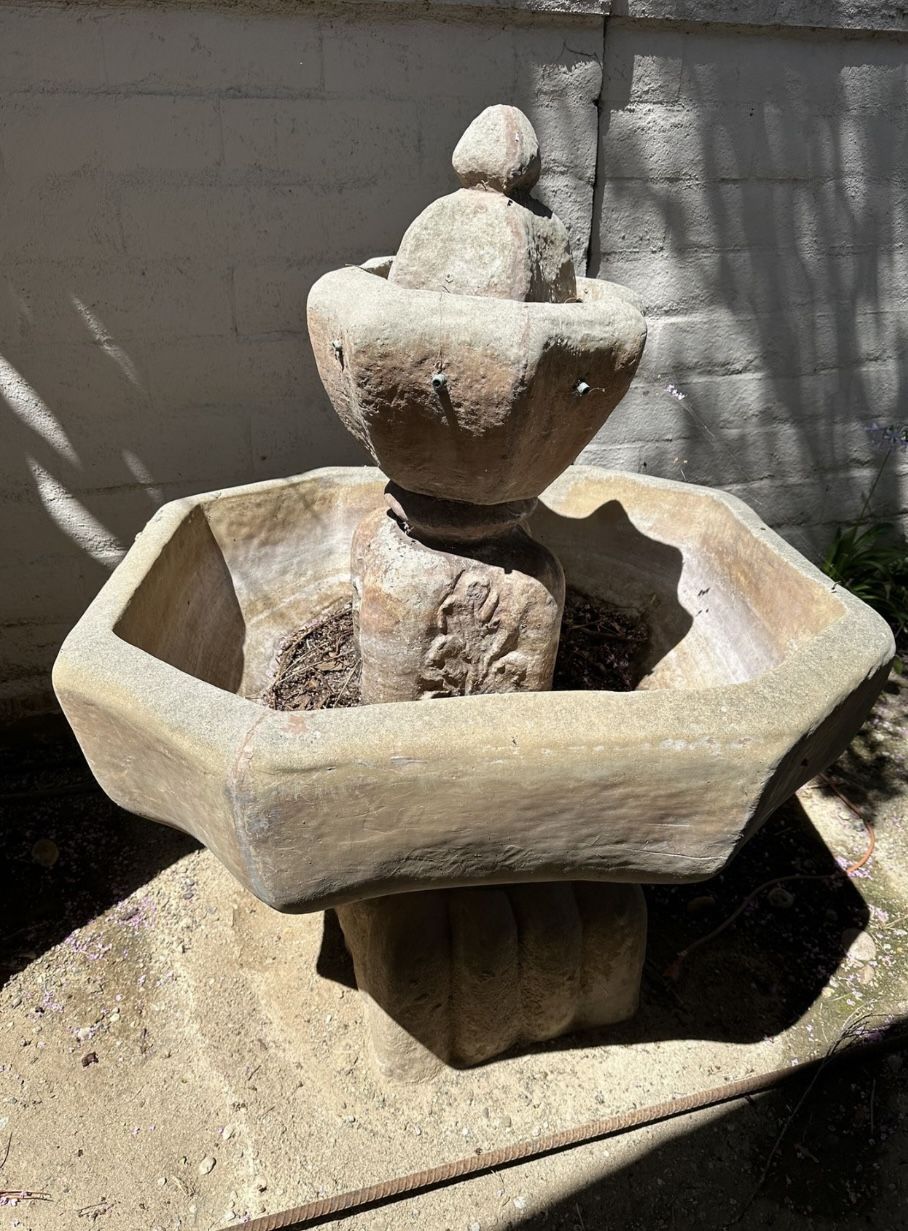 Spanish Concrete Outdoor Fountain