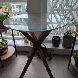 Glass End Table