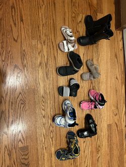 Mixed Lot of 9 Kids' Shoes size 6 and 7