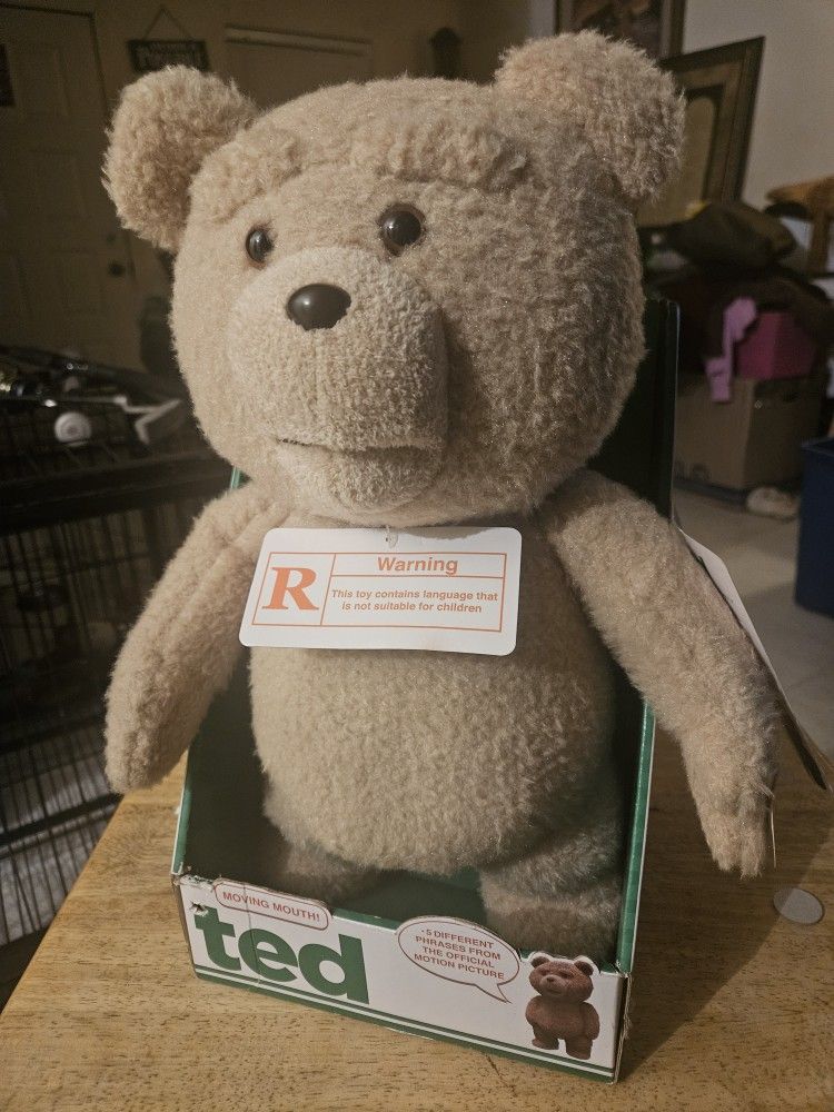 Talking Ted Bear - Official TED from Seth MacFarlane's movie (16" With Moving Mouth)