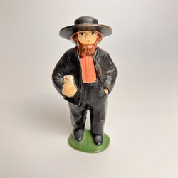 Vintage 1970’s Cast Iron Amish Man Figurine/ Paper Weight.  