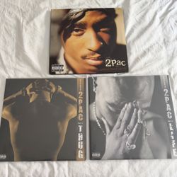 2Pac Greatest Hits + The Best Of 2Pac Part1&2 Thug Life Vinyl Records Albums US Original