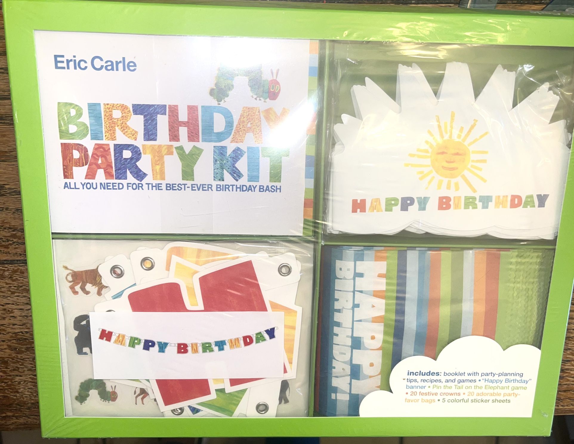 Eric Carle Very Birthday Party Kit  Plus Very Hungry Caterpillar Material
