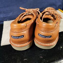 Rockport Leather Deck Casual Shoes Men's Size 9.5 Used Condition
