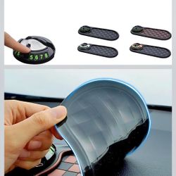 Multifunction Car Anti-Slip Mat, Car Dashboard Mobile Phone Holder with Temporary Parking Number Pad for Phones, Sunglasses, Keys, Gadgets- NEW